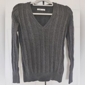 Charcoal Gray Vneck Sweater